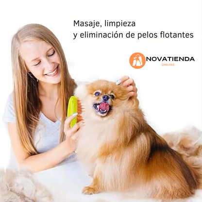 Cepillo Vapor Para mascotas  Quita pelo